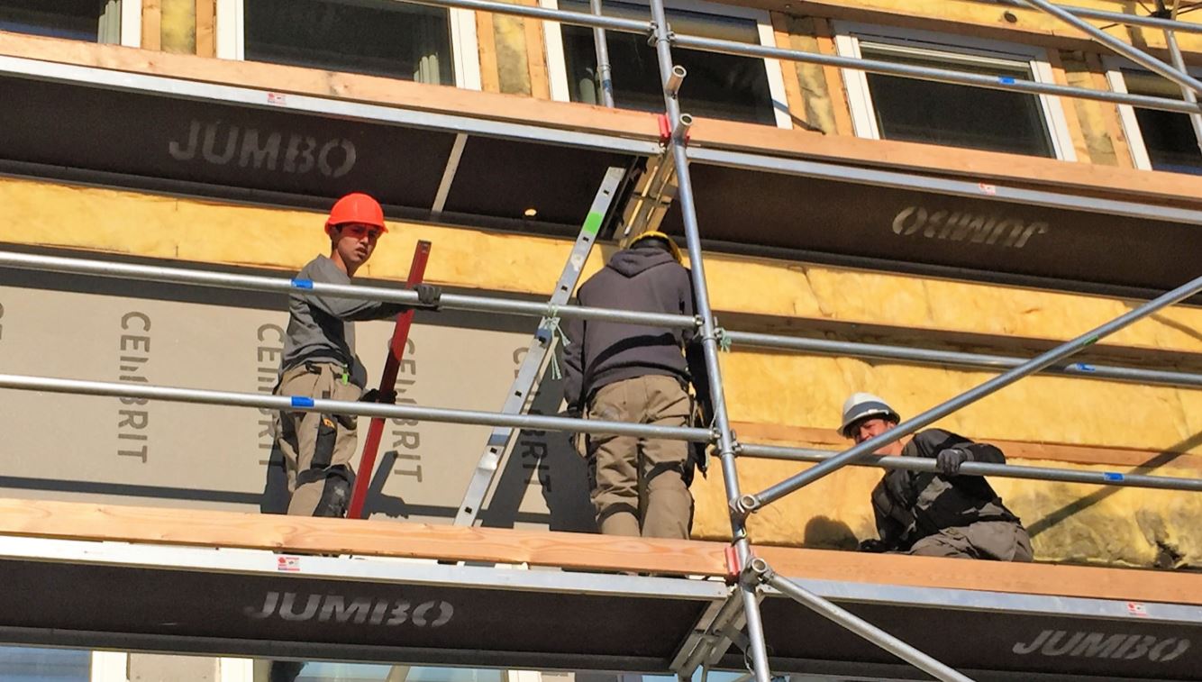 Greenland construction workers