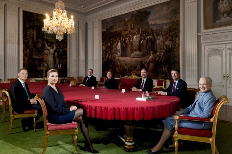 Queen Margrethe in government council