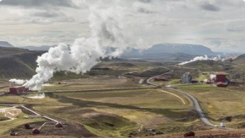 Icelandic geopower plant