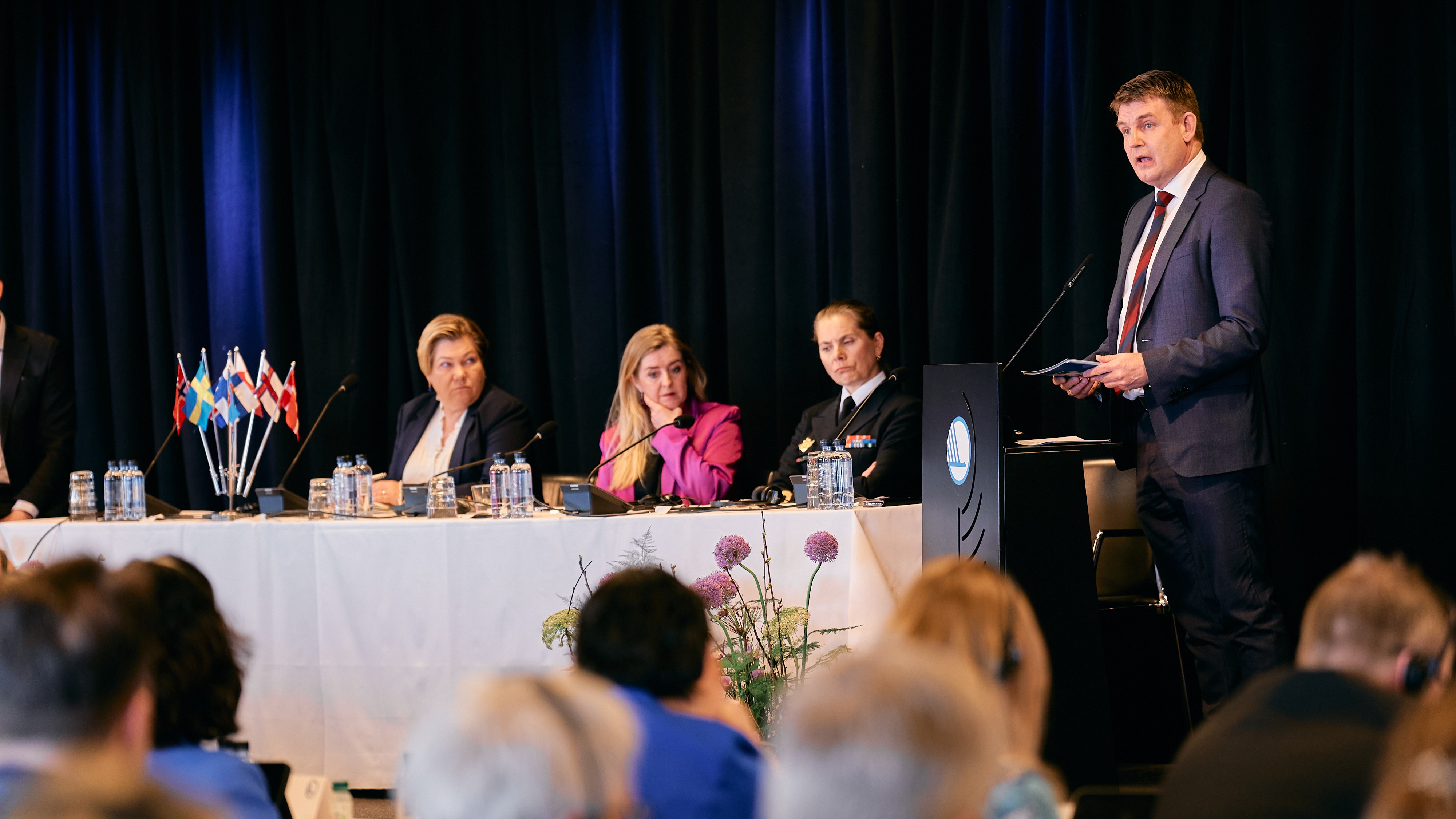 Aksel V. Johannesen during Nordic Council