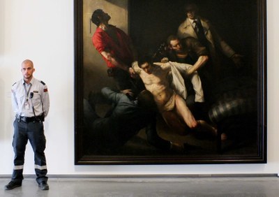 Odd Nerdum´s painting Photo: Björn Lindahl