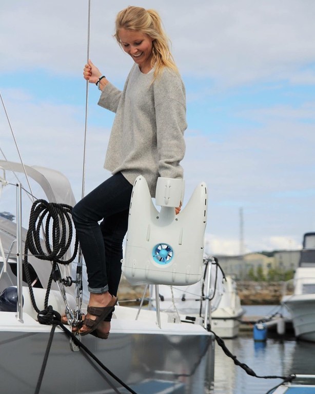 Christine Spiten with Blueye Christine Spiten with Blueye