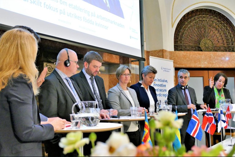 Panel of ministers Photo: Björn Lindahl