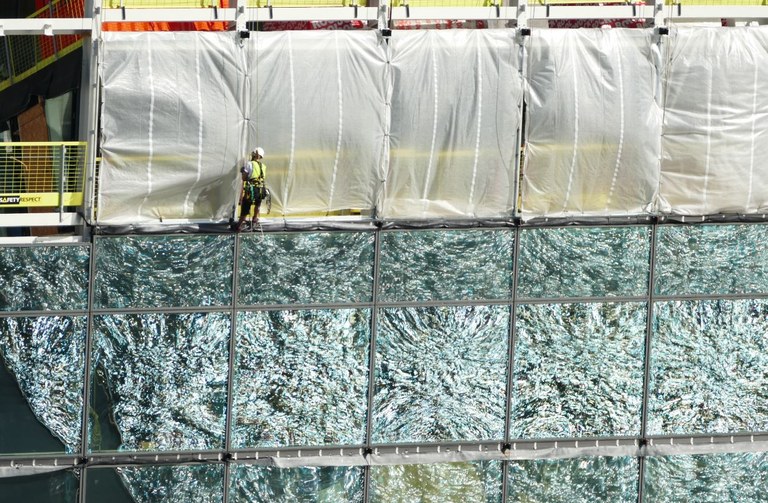 Munch Museum glass front Munch Museum glass front