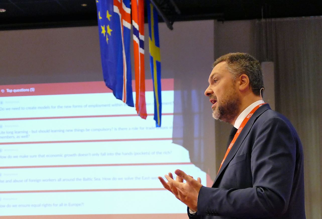 Luca Visentini in Malmö Photo: Björn Lindahl