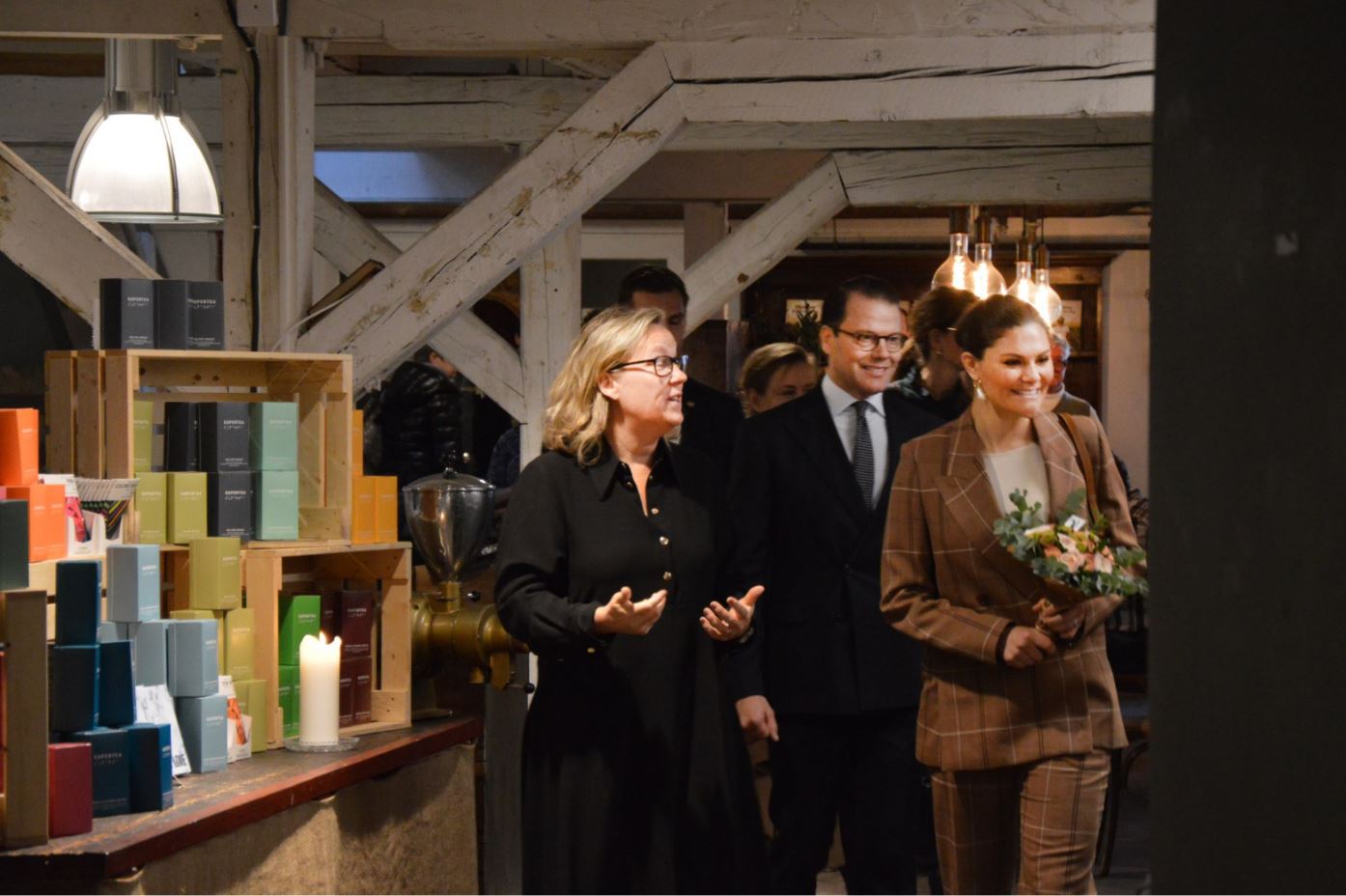 Crown Princess and Eva Dahlberg Photo: Höganäs kommun