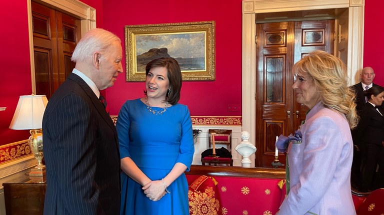 Eliza Reid and Joe Biden Eliza Reid and Joe Biden