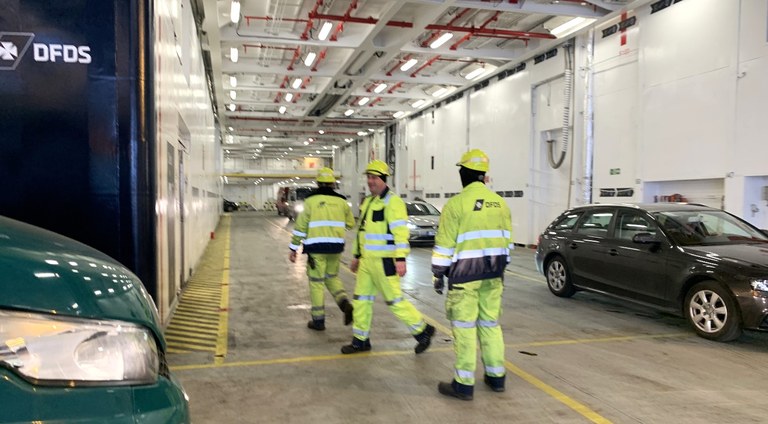 The car deck The car deck